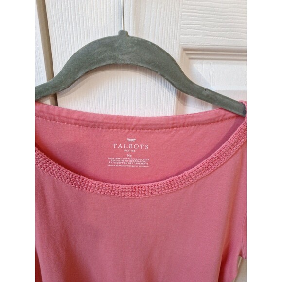Talbots coral top Size MP - Picture 2 of 8